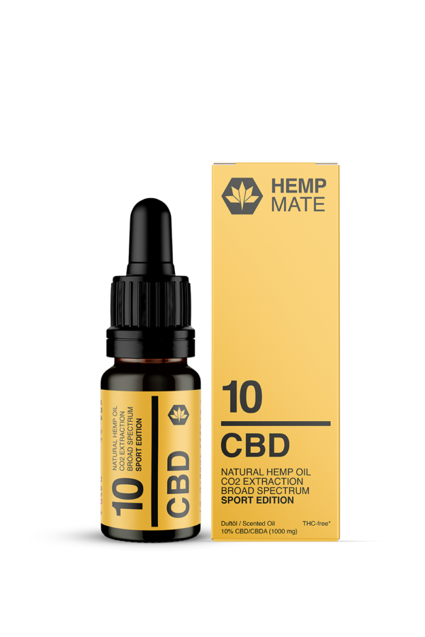 CBD KVAPKY OLEJ 10 % HEMPMATE bez THC