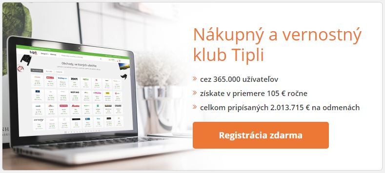 tipli.sk, cashback, odmena, zľava, zľavy